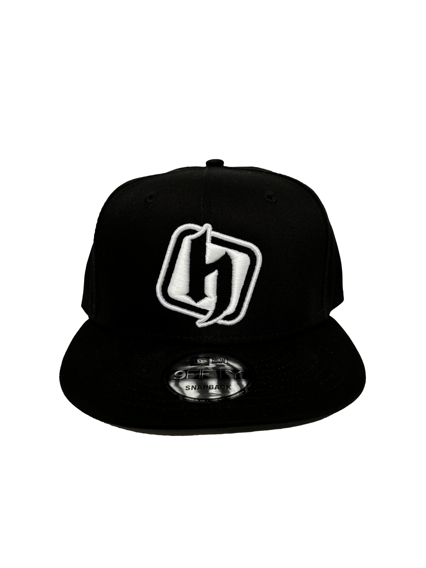 H Block Puffer Snapback - Black/White