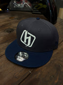 H Block Puffer Snapback - Grey/Blue