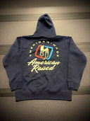 American raised hoodie