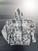 Hostility Camo Hoodie with Hostility written on Front