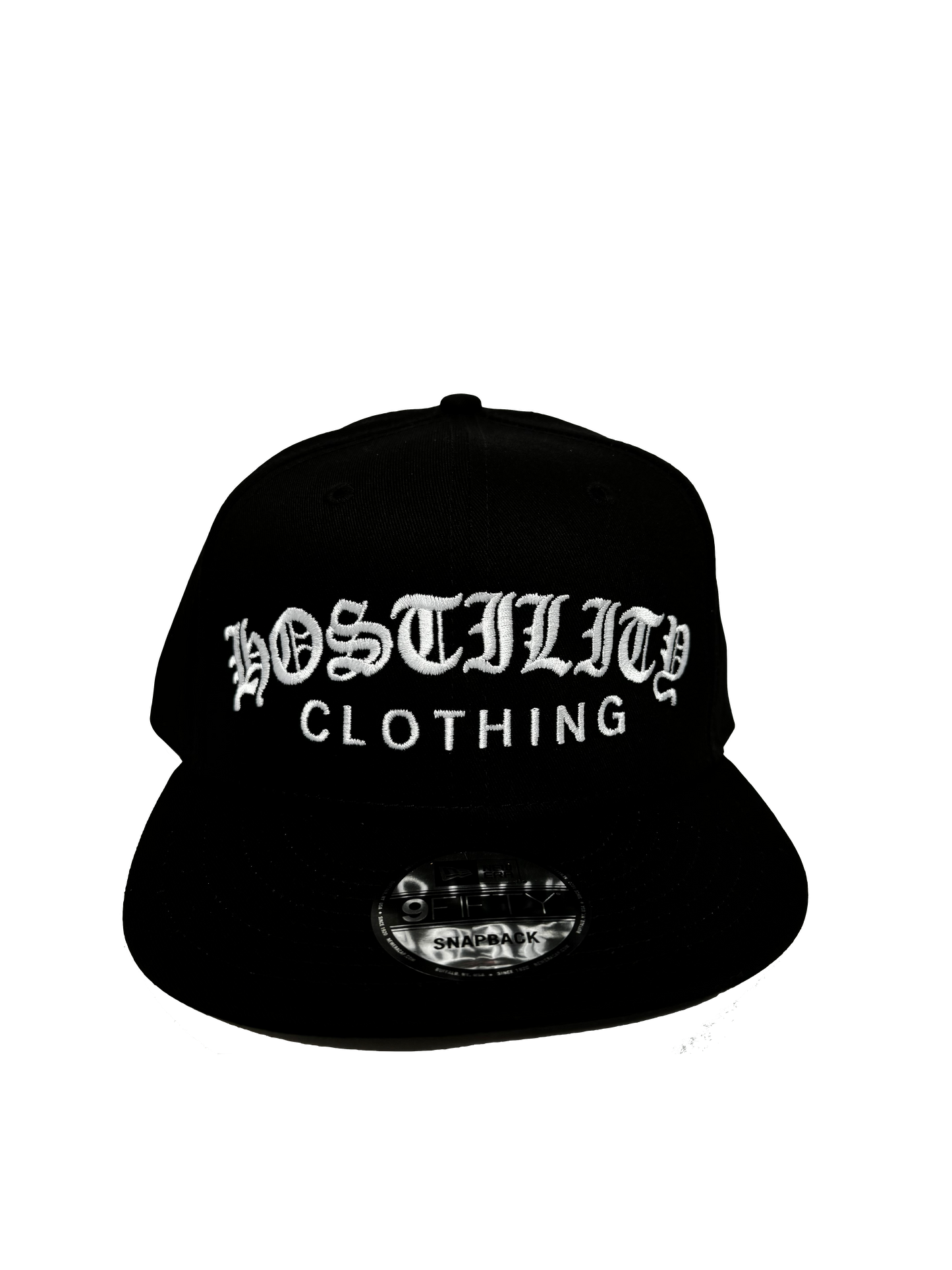 Old English Snapback - Black/White