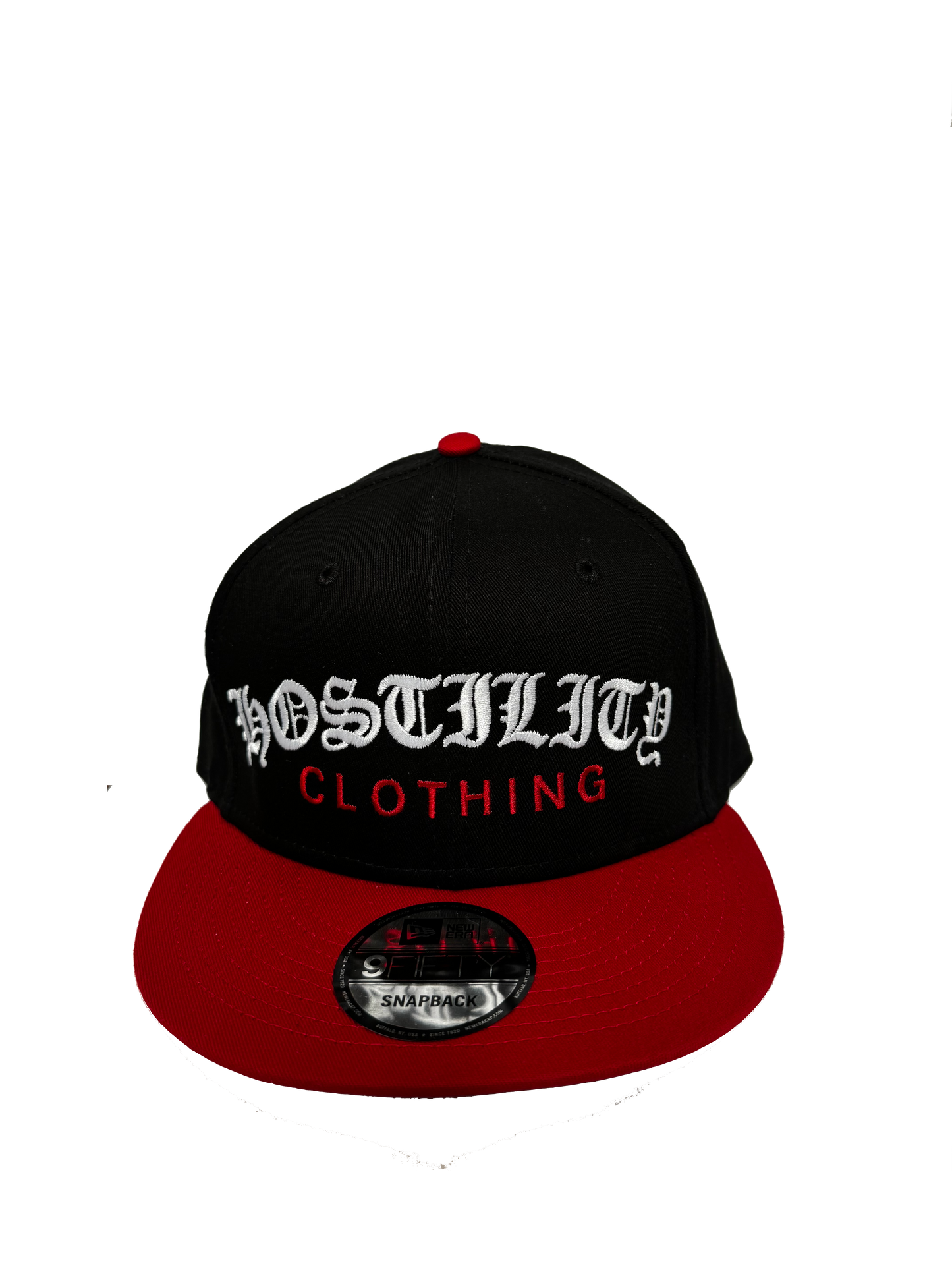 Old English Snapback - Black/Red