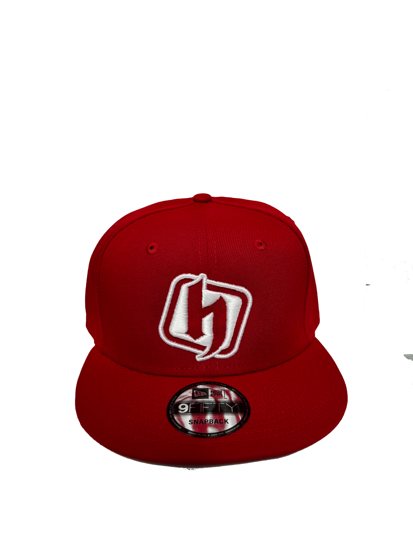 H Block Puffer Snapback - Red/White